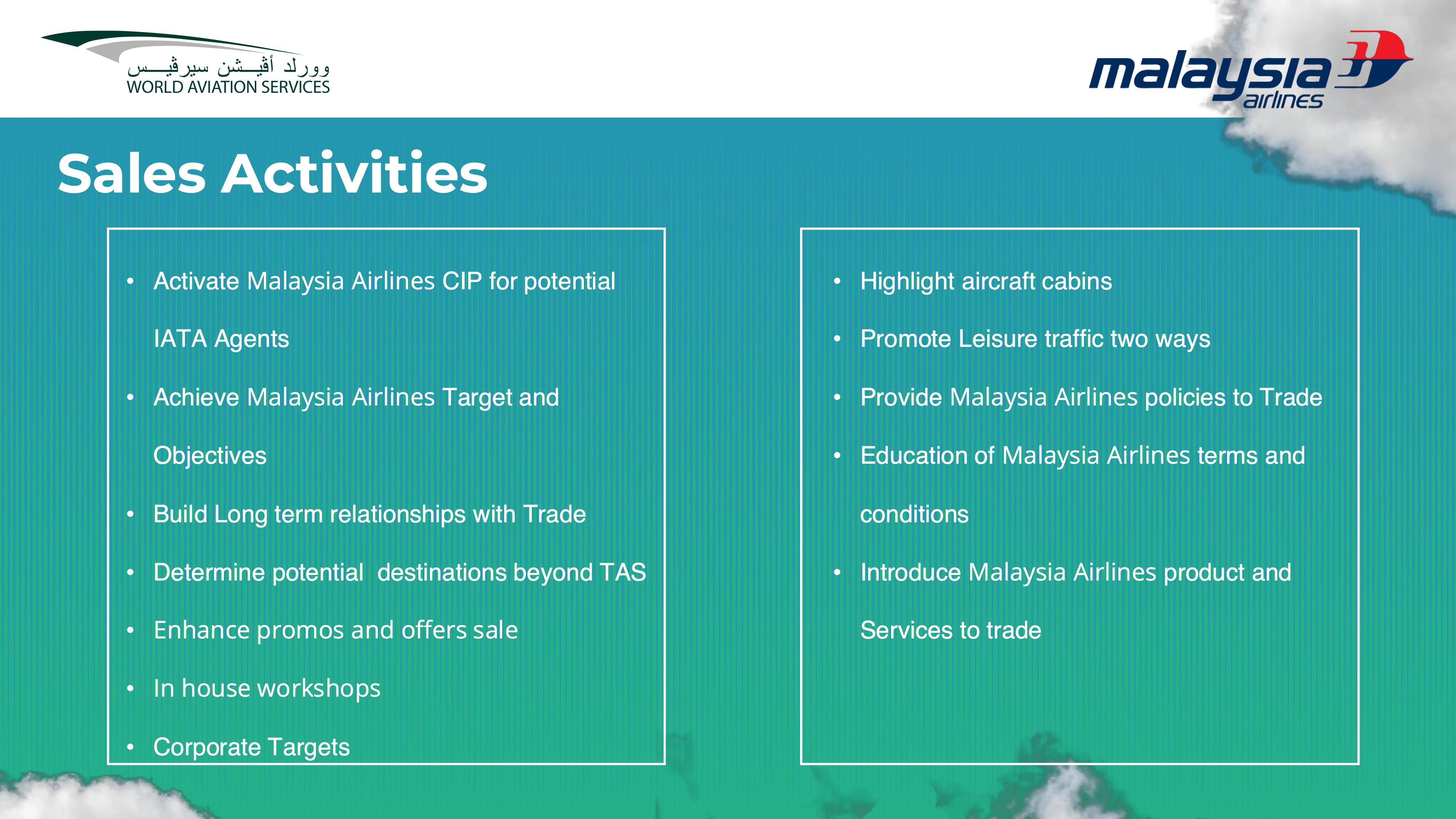Malaysian Airlines Presentation Page 15
